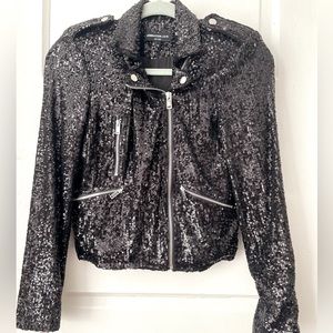 Generation Love Robin Sequin Moto Jacket